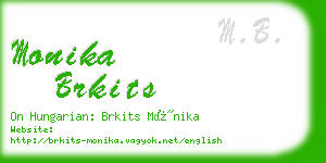 monika brkits business card